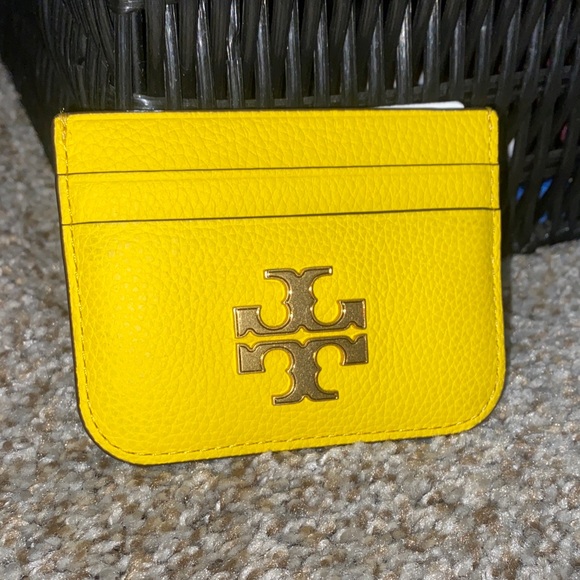 Tory Burch Bright Yellow Card Holder